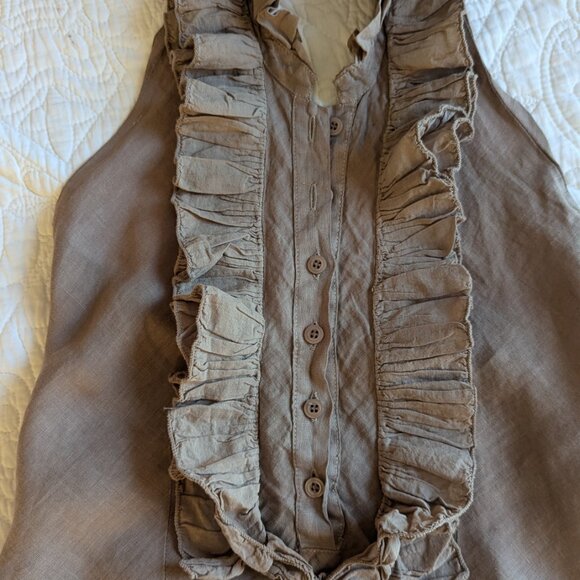 Compania Italiana Linen Halter Blouse - Picture 11 of 13